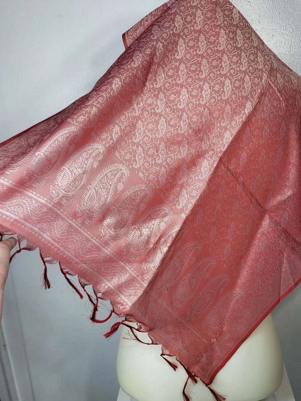 Elegant Rose Paisley Women's Scarf 21